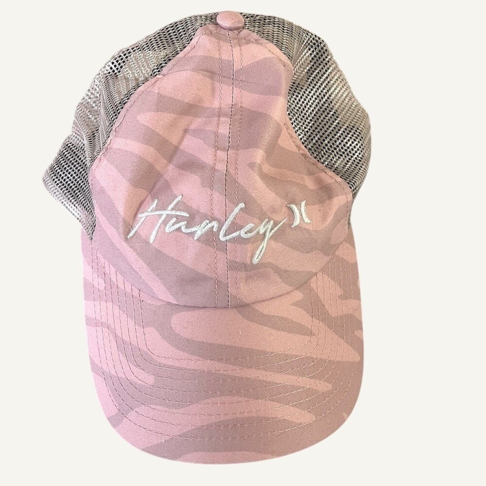 Hurley Key West Womens Trucker Hat Pink Camo Mesh Snapback One Size NWT